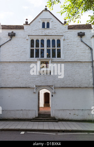 Entrée de la Royal Grammar School, Guildford, Surrey, Angleterre. Banque D'Images