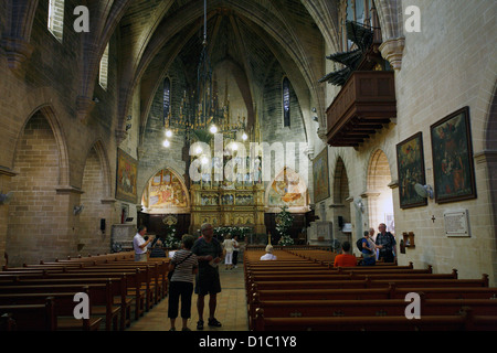 Alcudia, Majorque, Espagne, l'Esglesia paroissiale de Sant Jaume Banque D'Images