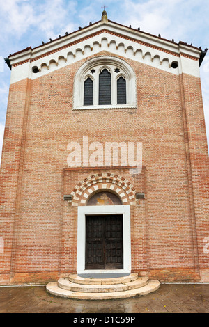 Façade de la chapelle des Scrovegni à Padoue, Italie Banque D'Images