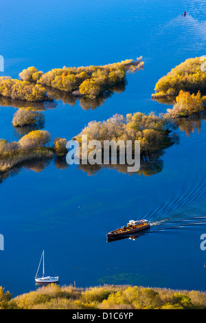 Derwentwater vu de surprise vue dans le Parc National de Lake District. Banque D'Images