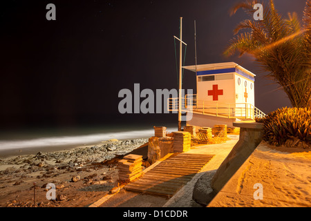 Lifeguard tower sur la plage de Maspalomas, Gran Canaria Banque D'Images