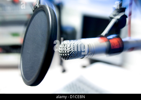 La station de radio à micro Banque D'Images