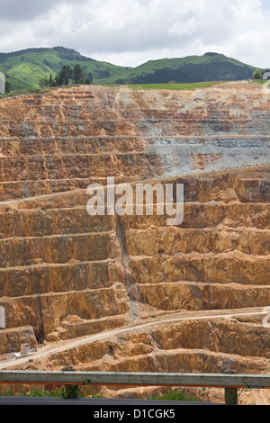 'Martha Mine', une mine d'or à ciel ouvert, Waihi, Coromandel, North Island, New Zealand. Banque D'Images