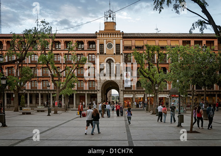 Square Zocodover à Tolède, Castille la Manche, Espagne, Europe Banque D'Images