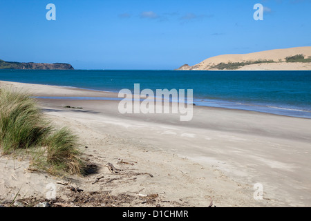 Hokianga Harbour, à l'entrée vers, île du Nord, Nouvelle-Zélande. Banque D'Images