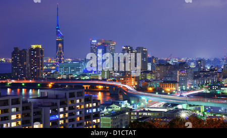 Rues de la région de Fukuoka, au Japon. Banque D'Images