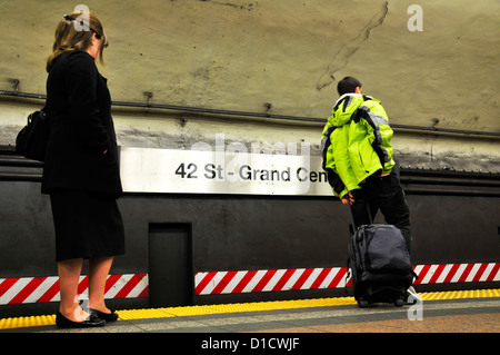 42 e Rue, Grand Central Terminal, numer 7 Metro, Manhattan, New York City, USA Banque D'Images