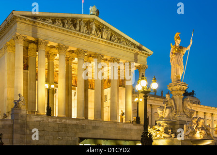 L'Autriche, Vienne, le Parlement de l'Autriche Banque D'Images