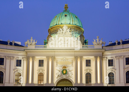 L'Autriche, de Vienne, de Hofburg au crépuscule Banque D'Images