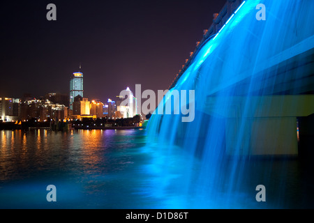 Splendide architecture pont, Nanhu,Pont,Ville Nanning GuangXi Chine,Asie, Banque D'Images