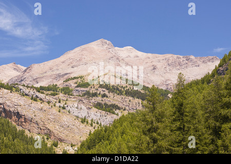 Les alpes du sud dans le parc national du Mercantour près de Allos. Banque D'Images