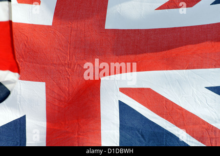 Union Jack, la Parade, Cowes, île de Wight, Royaume-Uni Banque D'Images