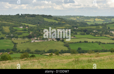 La région de Swainswick village et les terres agricoles près de Bath Somerset England UK Banque D'Images