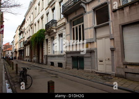 Lieu de naissance de l'acteur humanitaire et Audrey Hepburn, 48 Rue Keyenveld, Ixelles Bruxelles. Banque D'Images