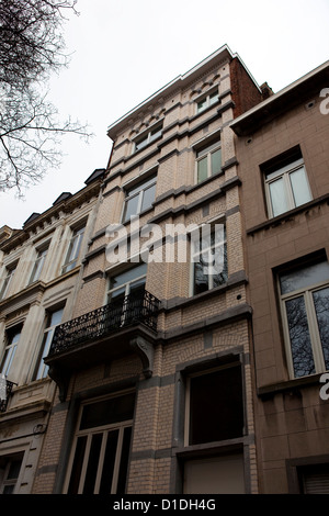 Lieu de naissance de l'acteur humanitaire et Audrey Hepburn, 48 Rue Keyenveld, Ixelles Bruxelles. Banque D'Images