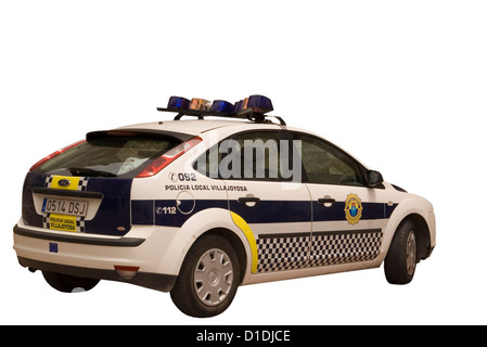 Voiture de police Espagnol Espagne Banque D'Images