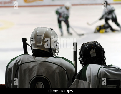 La partie de hockey sur glace. Vilnius. La Lituanie. Banque D'Images