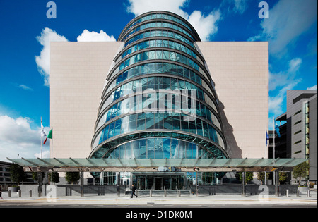 Convention Centre Dublin par l'architecte Kevin Roche dans la lumière du soleil Banque D'Images