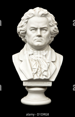 Buste de 18e siècle compositeur allemand Ludwig van Beethoven (1770-1827) Banque D'Images