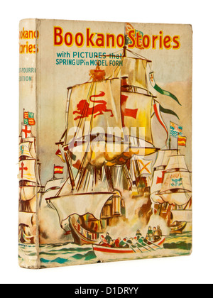 1944 Bookano 'pot-pourri' la petite enfance livre pop-up par S. Louis Giraud avec 'images que le ressort jusqu'à la formule type'. Banque D'Images