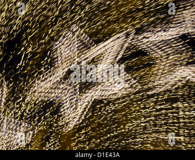 Une illustration en date du 12 décembre 2012 montre la lumière de Noël d'étoiles et autres lumières de Noël à Potsdamer Platz Arkade à Berlin, Allemagne. Photo : Jens Kalaene Banque D'Images