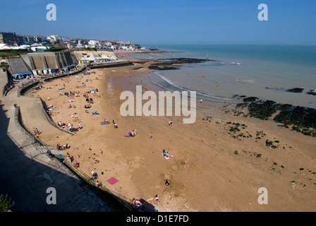 Plage, Louisa Bay, Broadstairs, Kent, Angleterre, Royaume-Uni, Europe Banque D'Images