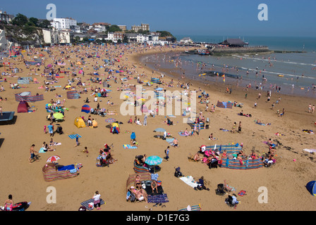 Beach, Viking Bay, Broadstairs, Kent, Angleterre, Royaume-Uni, Europe Banque D'Images