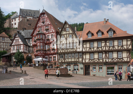 La place du marché, Miltenberg am Main, Bavaria, Germany, Europe Banque D'Images