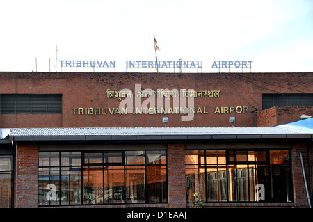 L'aéroport international de Tribhuvan à Katmandou au Népal Banque D'Images