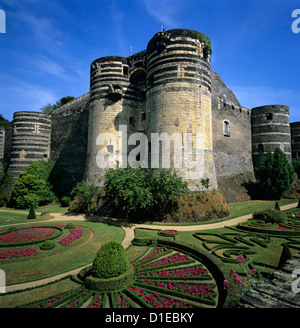 Château d'Angers, Angers, Loire, Pays-de-la-Loire, France, Europe Banque D'Images