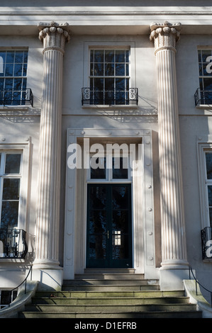 L'architecture de style Régence dans le centre de Cheltenham, Gloucestershire, Angleterre, Royaume-Uni. Banque D'Images