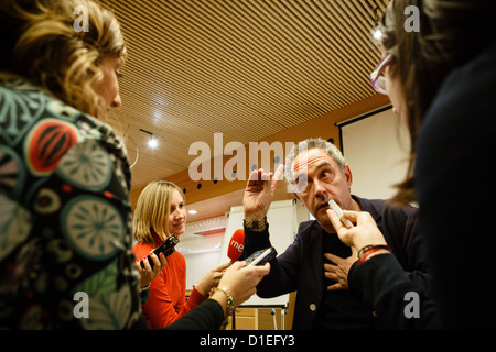 14/12/12 chef Ferran Adria, conférence de presse à Tondeluna restaurant, Logroño, La Rioja, Espagne. Banque D'Images
