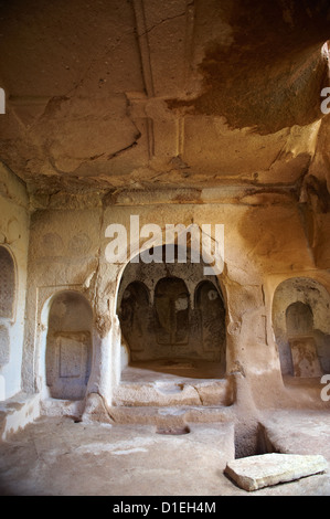 Cuisine de l'un des premiers chrétiens monastère de Zelve, Cappadoce Turquie Banque D'Images
