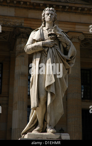 Johann Christoph Friedrich von Schiller (1759-1805). Poète allemand, philosophe, historien et auteur dramatique. Monument. Berlin. Banque D'Images