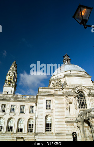 Cardiff City Hall, cathays park, Cardiff, Pays de Galles. Banque D'Images