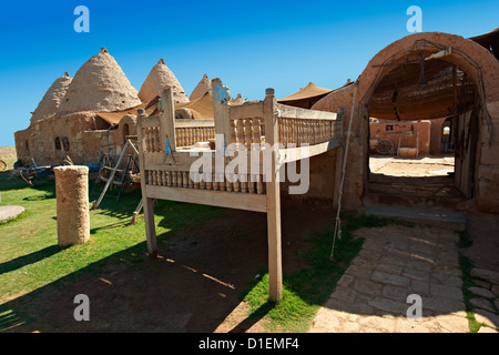 Photos de la ruche de bâtiments adobe Harran, au sud-ouest de l'Anatolie, la Turquie. Banque D'Images