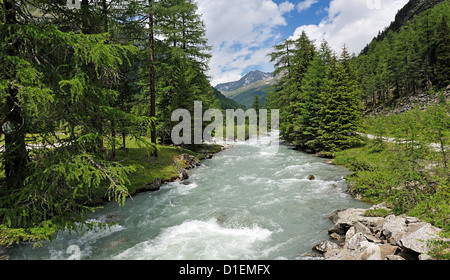 Paysage alpin et, Tyrol, Autriche Banque D'Images