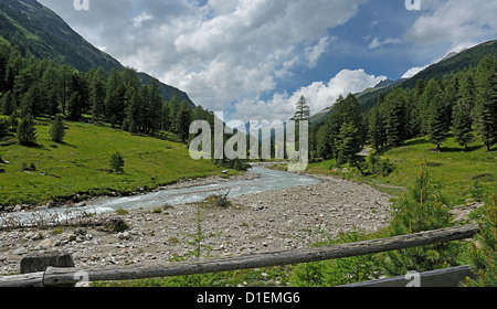 Paysage alpin et, Tyrol, Autriche Banque D'Images