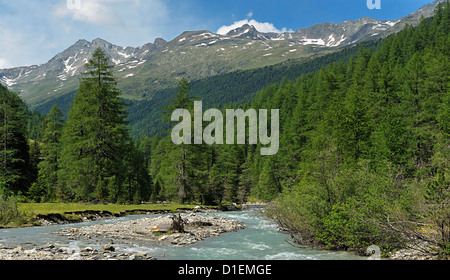 Paysage alpin et, Tyrol, Autriche Banque D'Images