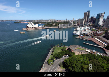 L'horizon de Sydney avec l'Opéra, de l'Australie Banque D'Images