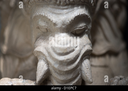 Close-up de Ganesh face avec focus sélectif sur ses yeux Banque D'Images