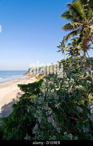 Vue de l'élévation verticale Papanasam beach à Varkala, Kerala. Banque D'Images