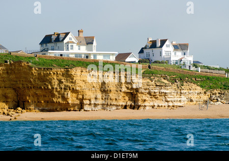 Cliff Burton et de l'hôtel Barton Olivers, Cliff Burton, Burton Bradstock, Jurassic Coast, Dorset Banque D'Images