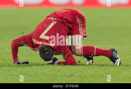 La concurrence de la coupe d'Allemagne - FC Augsburg v FC Bayern Munich 0-2 le 18 décembre 2012 : Frank Ribéry (Bayern). Banque D'Images