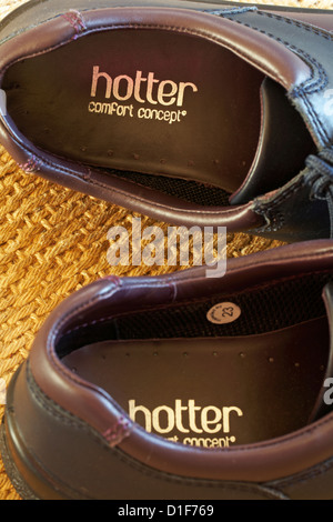 Détail de chaussures concept confort plus chaud Banque D'Images