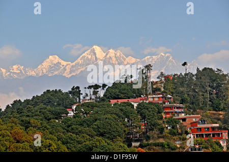 De l'himalaya vue depuis Nagarkot Népal Banque D'Images