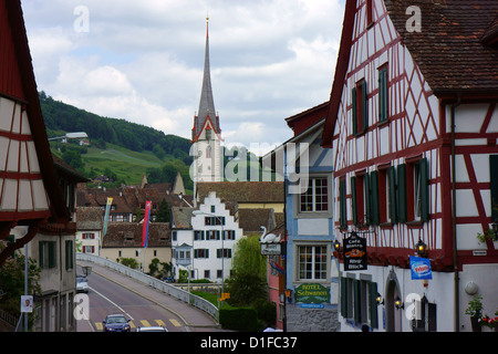 Stein am Rhein, Schaffhouse, Suisse Banque D'Images