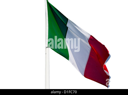 Drapeau tricolore italien Banque D'Images