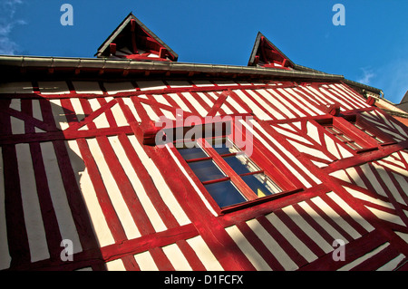 Maison normande à colombages typiques, Honfleur, Calvados, Normandie, France, Europe Banque D'Images