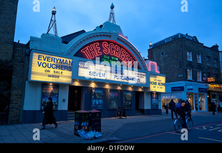 L'écran sur le vert, cinéma, Upper Street, Islington, Londres, Angleterre, Royaume-Uni. Banque D'Images